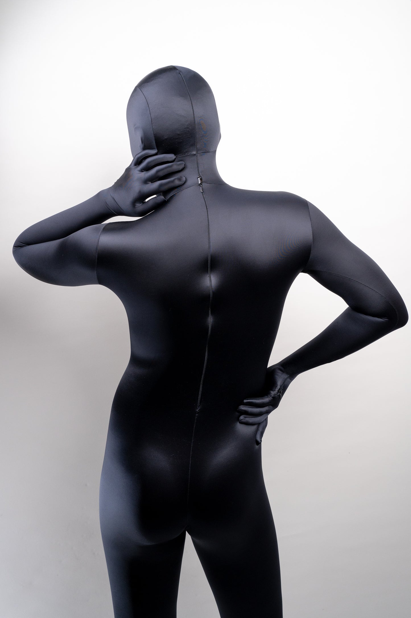 Cloud satin bodysuit zentai