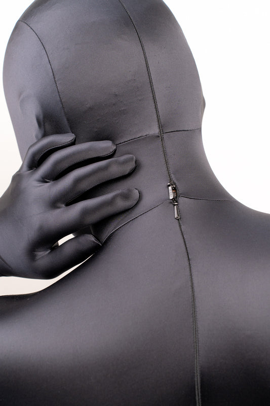 Cloud satin bodysuit zentai