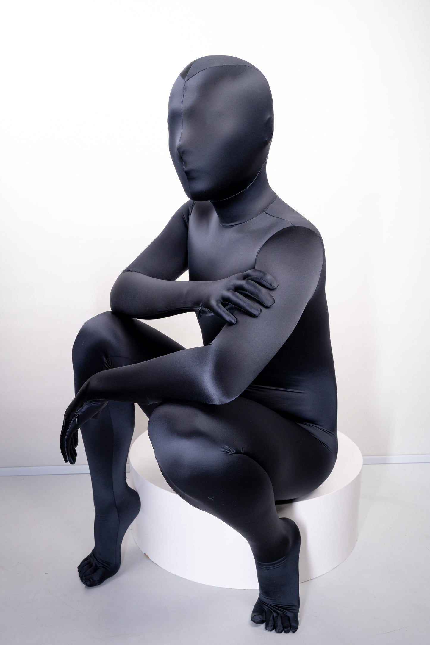 Cloud satin bodysuit zentai