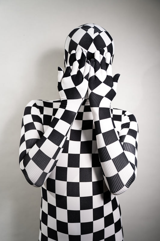 Checker bodysuit zentai