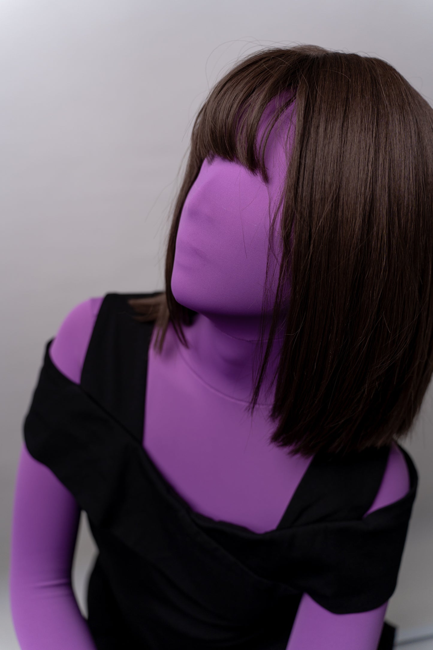 Lavender bodysuit zentai