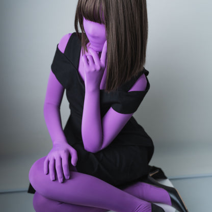 Lavender full bodysuit zentai