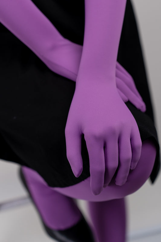 Lavender bodysuit zentai