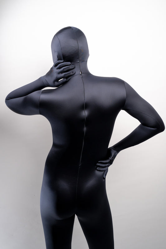 Cloud satin bodysuit zentai
