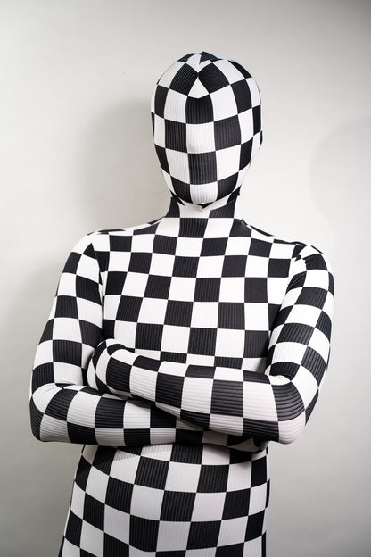 Checker bodysuit zentai
