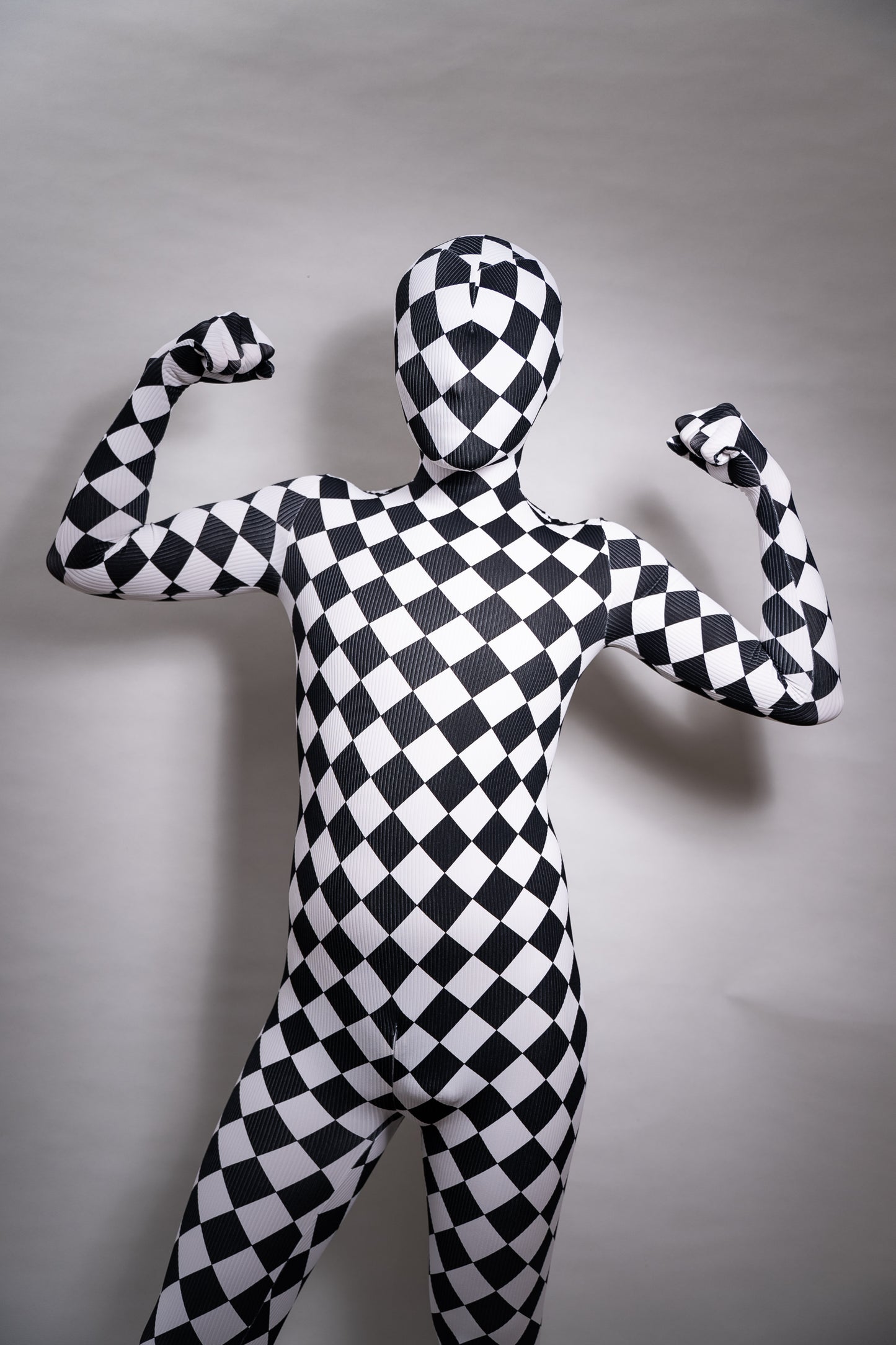 Checker bodysuit zentai