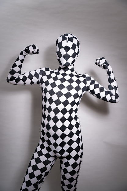 Checker bodysuit zentai