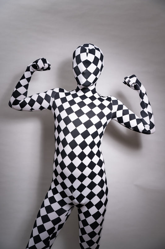 Checker bodysuit zentai