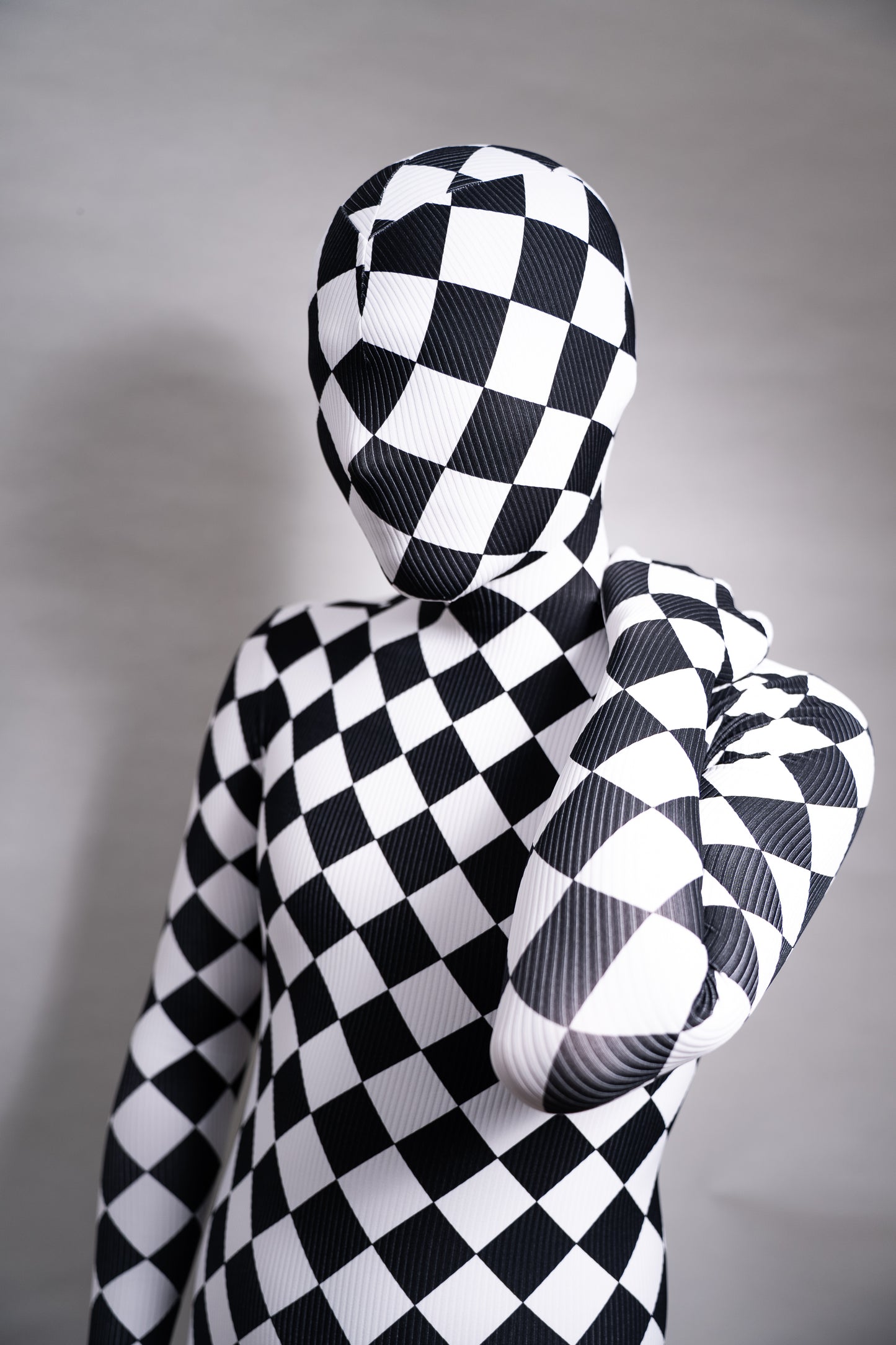 Checker bodysuit zentai