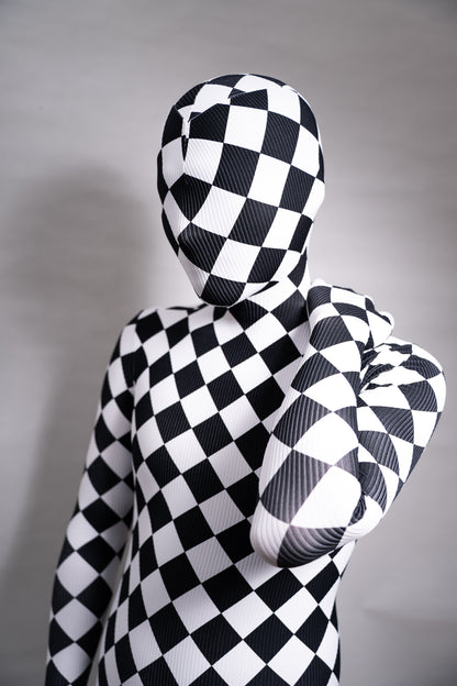 Checker bodysuit zentai