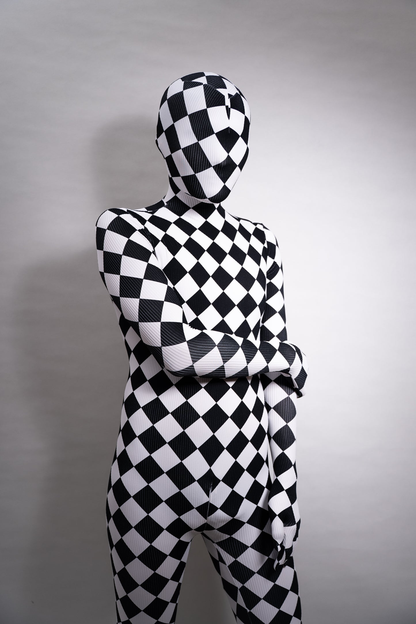 Checker bodysuit zentai